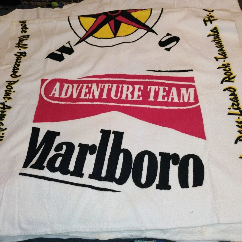 Vintage Marlboro Team beach towels